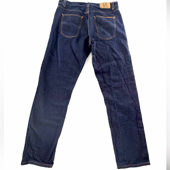 NUDIE JEANS Selvedge Denim tapered leg Rigid Steady Eddie II Denim Size 32 - Picture 13 of 16